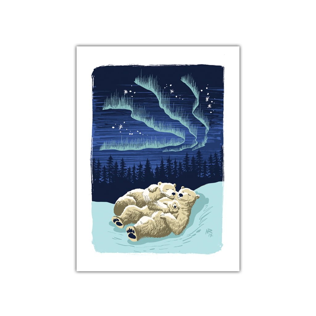 Silent Night 5x7" Greeting Card - Pack of 4
