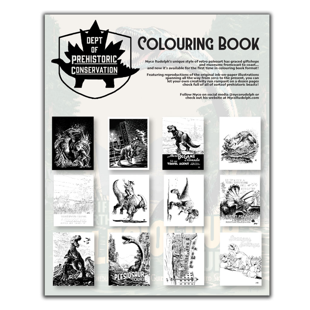 Department Of Prehistoric Conservation Colouring Book - Image 2